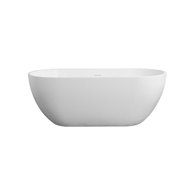 59 inch small size solid surface oval shape freestanding bathtub for the bathroom