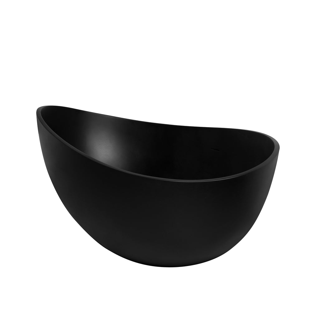 63 inch freestanding solid surface soaking bathtub for bathroom