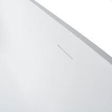 Load image into Gallery viewer, 59 inch small size solid surface oval shape freestanding bathtub for the bathroom