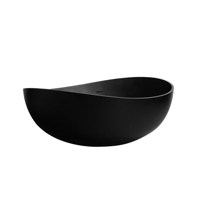 63 inch freestanding solid surface soaking bathtub for bathroom