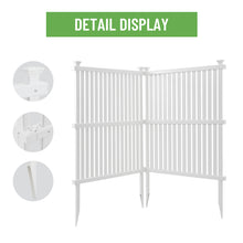 Load image into Gallery viewer, Privacy Screen Panels Kit  Air Conditioner Trash Can Enclosure  Vinyl  white color