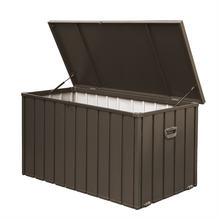 Load image into Gallery viewer, 200 Gallon Outdoor Storage Deck Box Waterproof, Large Patio Storage Bin for Outside Cushions, Throw Pillows, Garden Tools, Lockable (Dark Brown)