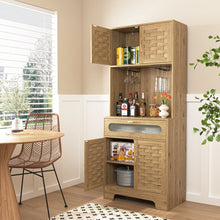 Load image into Gallery viewer, Wood 6 Drawer Dresser for Bedroom, Large Double Dresser with Wide Drawers, Modern Chest of Drawers,Storage Organizer Dresser,Nursery Dresser,for Living Room, Hallway, Bedroom, Kids Bedroom