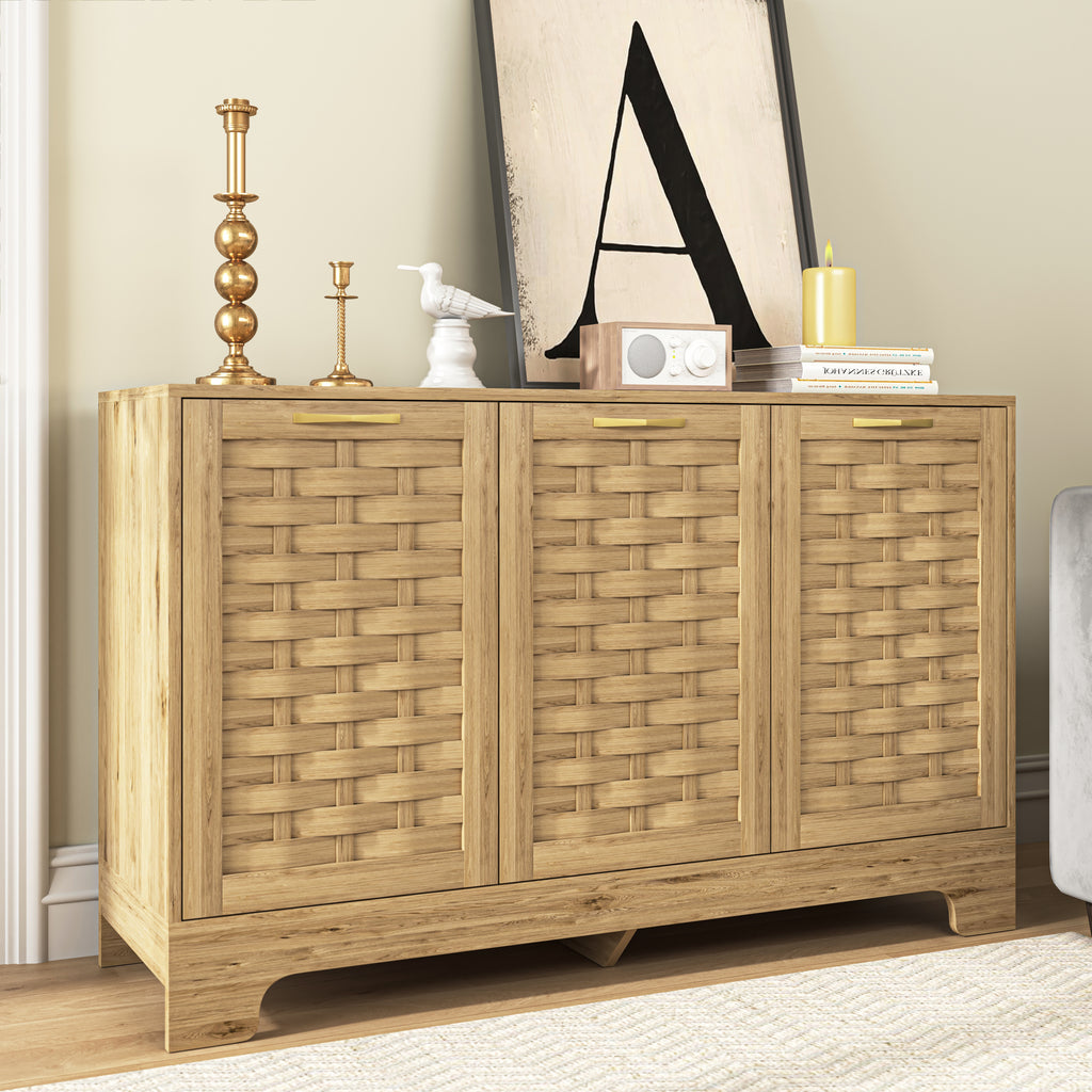 Wood 6 Drawer Dresser for Bedroom, Large Double Dresser with Wide Drawers, Modern Chest of Drawers,Storage Organizer Dresser,Nursery Dresser,for Living Room, Hallway, Bedroom, Kids Bedroom