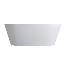 Load image into Gallery viewer, 67 inch freestanding solid surface soaking bathtub for bathroom