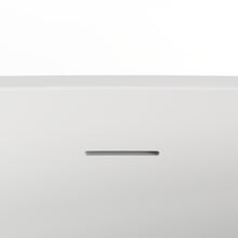 Load image into Gallery viewer, 67 inch freestanding solid surface soaking bathtub for bathroom