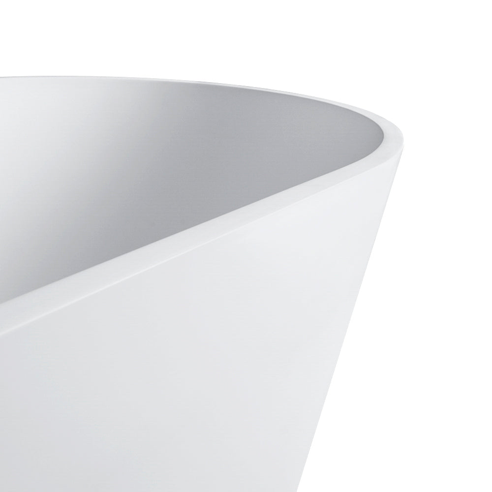 67 inch freestanding solid surface soaking bathtub for bathroom
