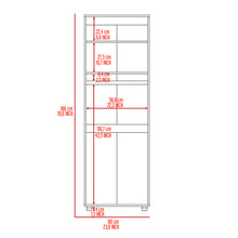 Load image into Gallery viewer, Aurora Armoire, Two Interior Shelves, Rod, Double Door -Black