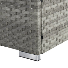 Load image into Gallery viewer, OUTDOOR  SOFA  PE RATTAN FURNITURE  DECK CHAIR GRAY RATTAN
