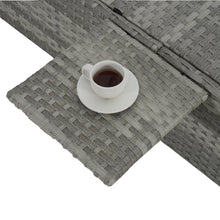 Load image into Gallery viewer, OUTDOOR  SOFA  PE RATTAN FURNITURE  DECK CHAIR GRAY RATTAN