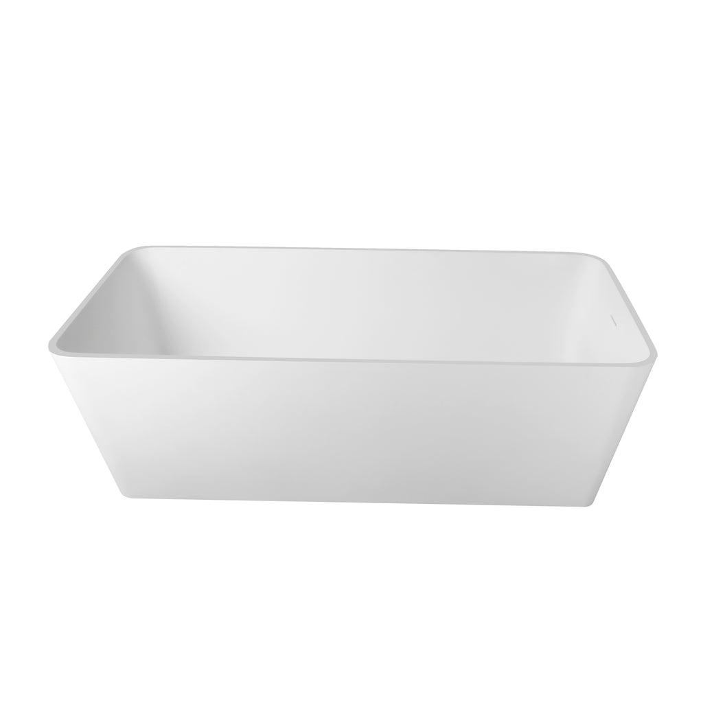 67 inch freestanding solid surface soaking bathtub for bathroom