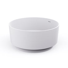 Load image into Gallery viewer, 49 inch round shape freestanding solid surface soaking bathtub for bathroom