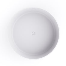 Load image into Gallery viewer, 49 inch round shape freestanding solid surface soaking bathtub for bathroom