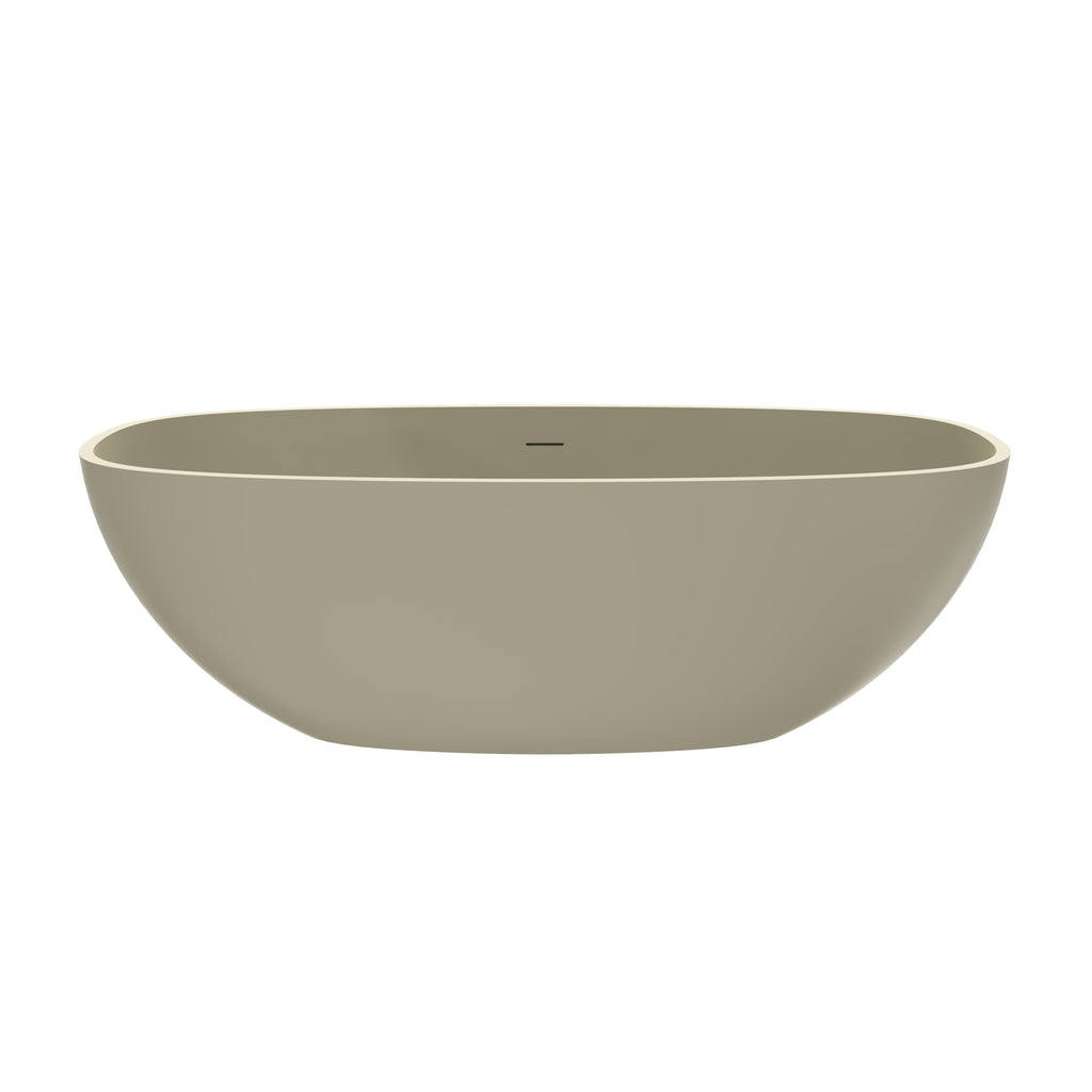 66.9 inch freestanding solid surface soaking bathtub for bathroom