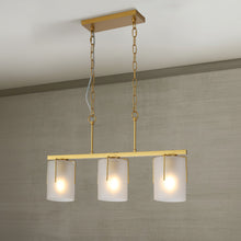Load image into Gallery viewer, Modern Industrial Pendant Light with Clear Glass Shade, Adjustable Metal Pendant Lighting for Kitchen Island Dining Room Entryway, Easy Clean Glare-Free Home Light Fixture