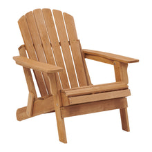 Load image into Gallery viewer, Oversize Wooden Outdoor Folding Adirondack Chair with Pre-Assembled BackRest &amp; SeatBoard, Wood Patio Chair for Garden Backyard Porch Pool Deck Firepit