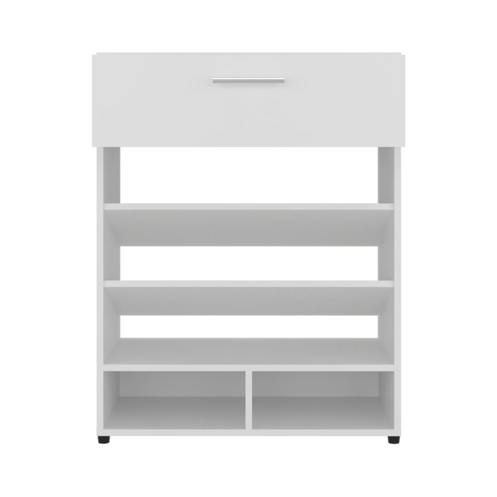 Shoe Rack, 1 Door, 4 Legs, 5 Shelves