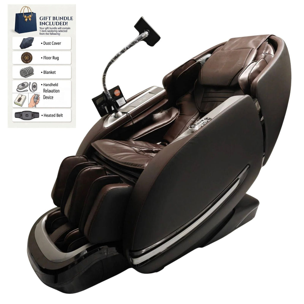 3XRELAX BV-2 Full Body Shiatsu Massage Chair, 4D Rollers, Zero Gravity, Thai Massage, Heat, S&L Track, Voice Control, Bluetooth Joystick, 160 lbs, 64" x 30.3" x 43.5