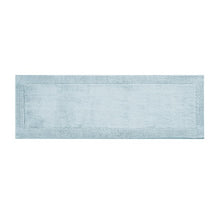 Load image into Gallery viewer, 100% Cotton Tufted 3000 GSM Reversible Bath Rug Blue 24x72"