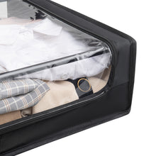 Load image into Gallery viewer, Set of 2 Under-Bed Rolling Storage Container with Transparent Cover, Versatile Space-Saving Design, and Smooth-Glide Multi-Directional Wheels – Ideal for Organizing Clothes, Shoes, and More