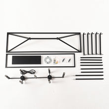 Load image into Gallery viewer, 7-Light Farmhouse Kitchen Island Lighting,5 Light Industrial Linear Chandelier for Dining Room Metal Matte Black Finish Hanging Pendant Light Fixture for Bedroom Living Room Hallway Conference Room