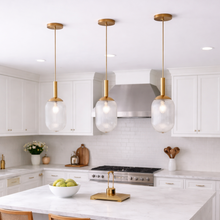 Load image into Gallery viewer, Modern Style Pendant Lamp - Bronze and Clear 110-120V Bedside Lamp Bedroom/Living Room Ceiling Light
