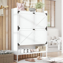 Load image into Gallery viewer, Shoe Cabinet with Doors, 6-Tier Shoe Storage Cabinet with Adjustable Shelves, Wooden Shoes Rack Shoe Storage Organizer for Entryway, Hallway, Closet, Living Room