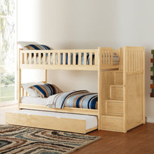 Load image into Gallery viewer, Natural Pine Finish 2pcs Storage Boxes with Caster Wheels Transitional Bedroom Furniture Under-Bed Toy Boxes
