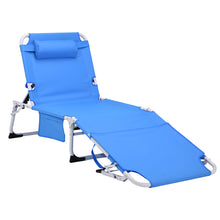 Load image into Gallery viewer, 3-in-1 Heavy Duty Tanning Chair with Face Hole Adjustable 5-Position Folding Chaise Lounge Chairs for Outside Portable Lay Flat Beach Lounge Chair for Outdoor Sunbathing Patio Pool Lawn Camping Deck P