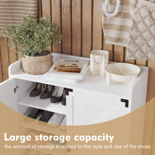 Load image into Gallery viewer, Shoe Cabinet with Doors, 6-Tier Shoe Storage Cabinet with Adjustable Shelves, Wooden Shoes Rack Shoe Storage Organizer for Entryway, Hallway, Closet, Living Room