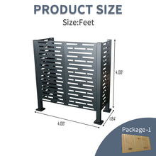Load image into Gallery viewer, 4*2 FT Air Conditioner Fence for Outdoor Units,Metal Privacy Fence Cover, Perfect to Conceal Air Conditioning Units (W540133740)