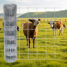 Load image into Gallery viewer, Farm Livestock Fence, 6*328FT Galvanised Iron Wire Farm Fence Cattle Fence Deer Fence Grassland Fence,Please Check Size Chart, Not for Small Animals