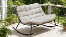 Load image into Gallery viewer, Double Wide Rocking Papasan Chair