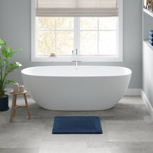 Load image into Gallery viewer, 1 PCS 24x72" 100% Cotton Tufted 3000 GSM Reversible Bath Rug Navy