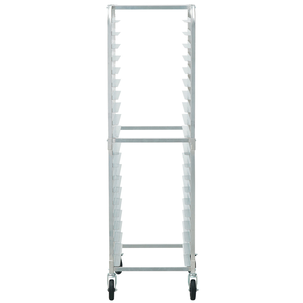 Bun Pan Rack, 20-Tier Commercial Bakery Racks with Brake Wheels, Aluminum Racking Trolley Storage for Half & Full Sheet, Speed Rack For Kitchen Home, Bread Baking Equipment, 26"L x 20.4"W x 70"H