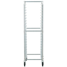 Load image into Gallery viewer, Bun Pan Rack, 20-Tier Commercial Bakery Racks with Brake Wheels, Aluminum Racking Trolley Storage for Half &amp; Full Sheet, Speed Rack For Kitchen Home, Bread Baking Equipment, 26"L x 20.4"W x 70"H