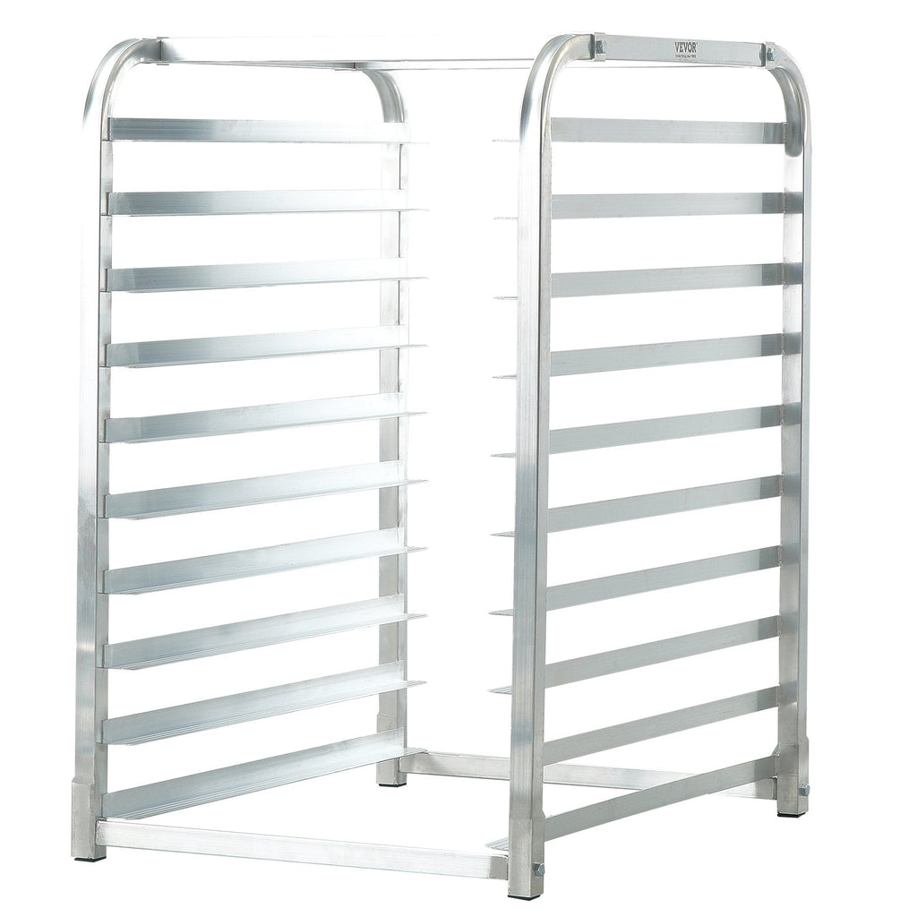 Bun Pan Rack, 10-Tier Commercial Bakery Racks with Brake Wheels, Aluminum Racking Trolley Storage for Half & Full Sheet, Speed Rack For Kitchen Home, Bread Baking Equipment, 26"L x 20.3"W x 39"H
