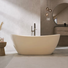 Load image into Gallery viewer, 65 inch artificial stone solid surface freestanding bathroom bathtub
