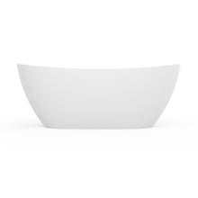 Load image into Gallery viewer, 65 inch artificial stone solid surface freestanding bathroom bathtub
