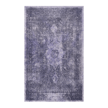 Load image into Gallery viewer, MAVAL Anthracite Washable Rug 2' x 3' Doormat Rug (Anthracite, 2' x 3') Modern, Contemporary, Non-Shedding &amp; Easy to Clean, Ideal for Living Room, Bedroom, Dining Space, 36*24 inch