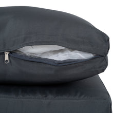 Load image into Gallery viewer, New Comming Outdoor PE Brown Wicker 2seats Sofa with Grey Cushion and Table Set