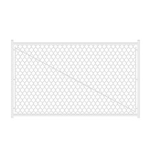 Load image into Gallery viewer, Adjustable 3.8FT Chain Link Walk Gate Kit, Round Corner Frame Design, Heavy-Duty Galvanized Steel Outdoor Fencing Gate, DIY Fit for Garden, Patio, and Pool Decks