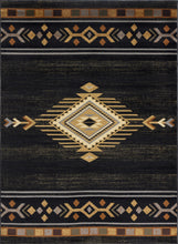 Load image into Gallery viewer, Tribes GC_YLS4001 Black 2 ft. x 3 ft. Southwest Area Rug