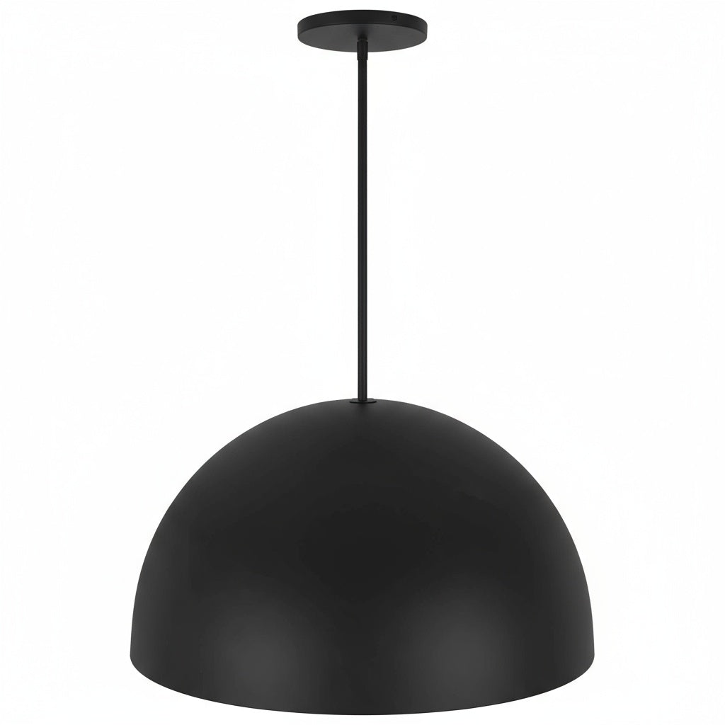 24 inch Diameter Integrated LED Black Pendant