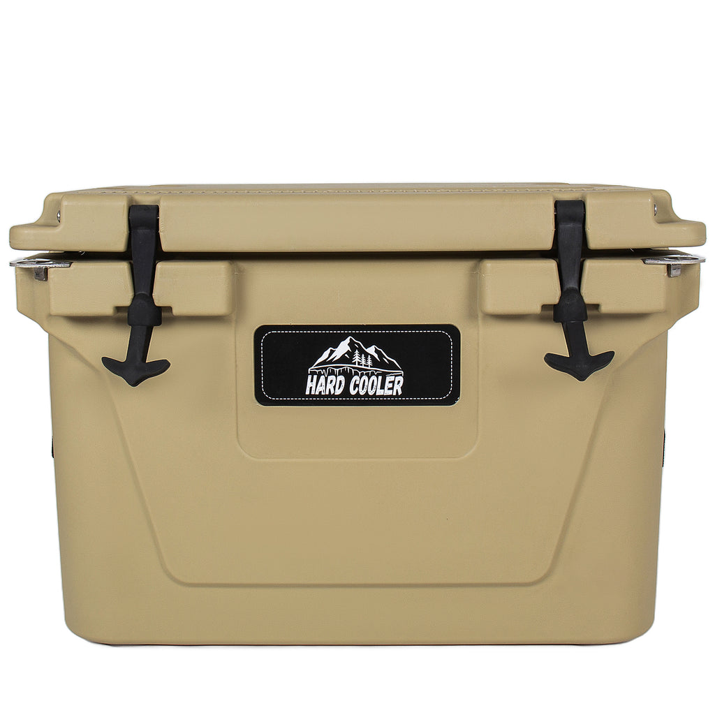Khaki color ice cooler box 65QT camping ice chest beer box outdoor fishing cooler