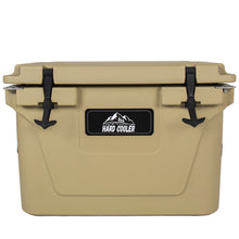 Load image into Gallery viewer, Khaki color ice cooler box 65QT camping ice chest beer box outdoor fishing cooler