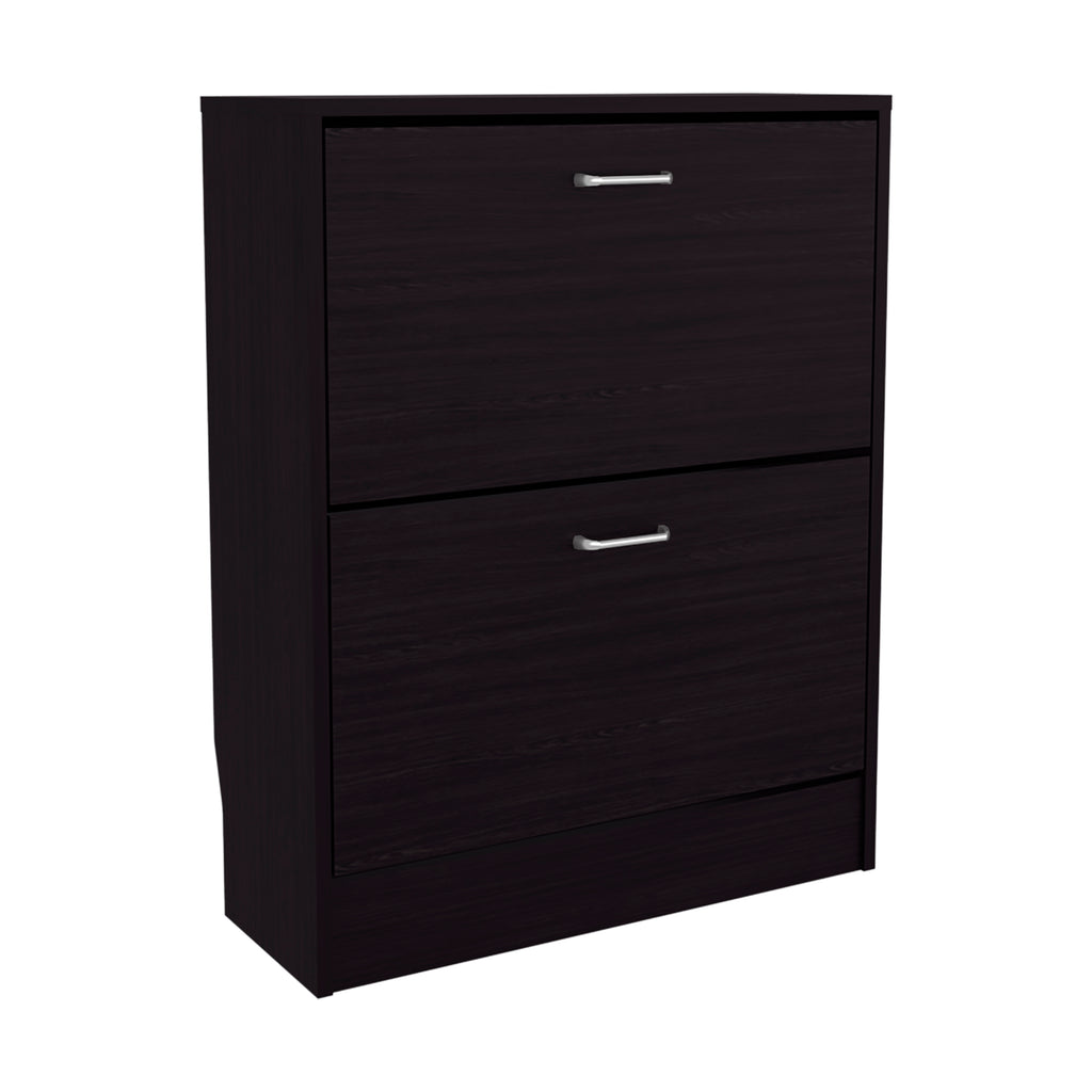 Inola Two-Door Shoe Rack Cabinet With Adjustable Shelves, Modern Storage Organizer