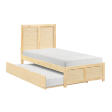 Load image into Gallery viewer, Natural Pine Finish 2pcs Storage Boxes with Caster Wheels Transitional Bedroom Furniture Under-Bed Toy Boxes