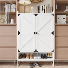 Load image into Gallery viewer, Shoe Cabinet with Doors, 6-Tier Shoe Storage Cabinet with Adjustable Shelves, Wooden Shoes Rack Shoe Storage Organizer for Entryway, Hallway, Closet, Living Room