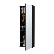 Load image into Gallery viewer, Connecticut Wall Mounted Shoe Rack, Mirror, Five Shelves, Ten Shoes Capacity